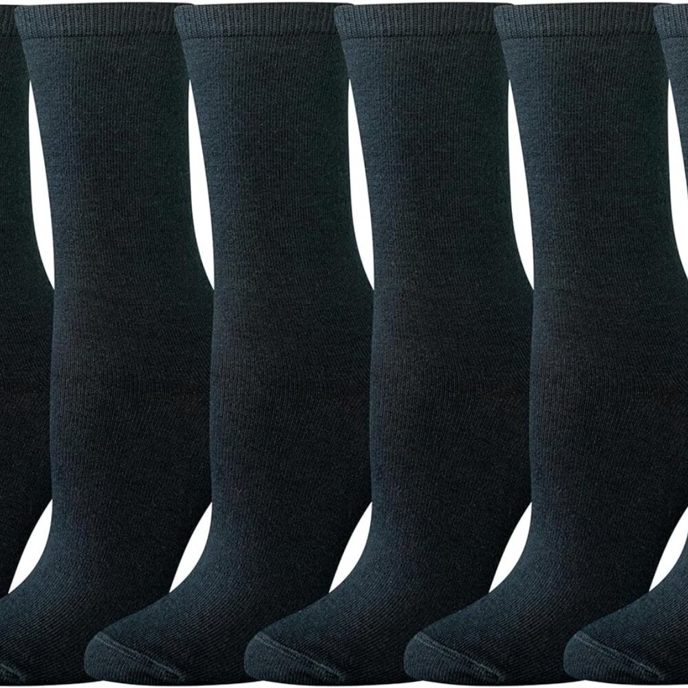 Women's Casual Crew Socks, 6 Pairs